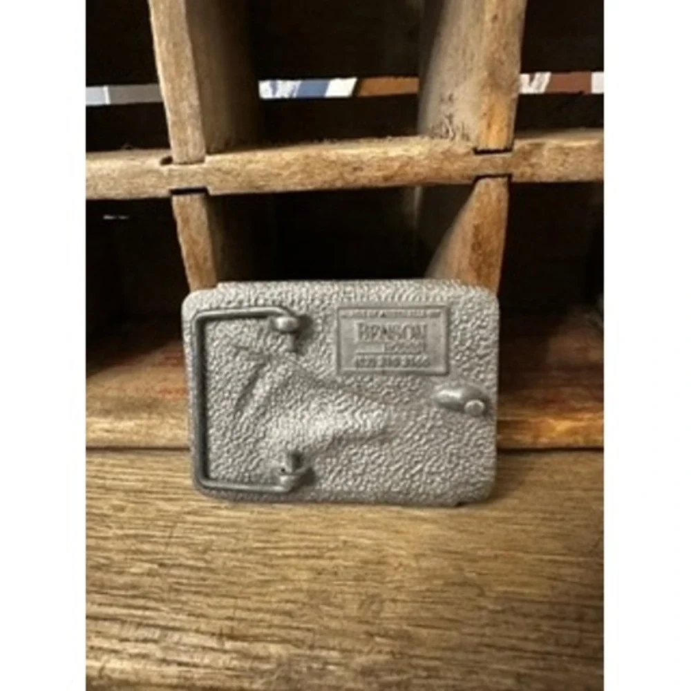 Vintage Baal Bone Colliery Oakbridge Australia Pewter Belt Buckle Benson House